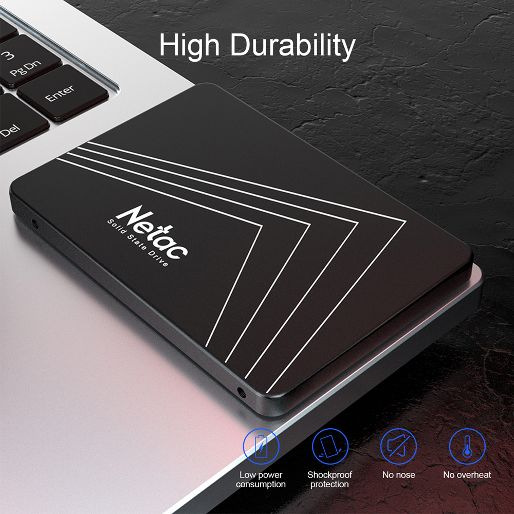 Netac 120GB SSD 2.5 inches SATA III Internal Solid State Hard Drive for PC Laptop, up to 550MB/s