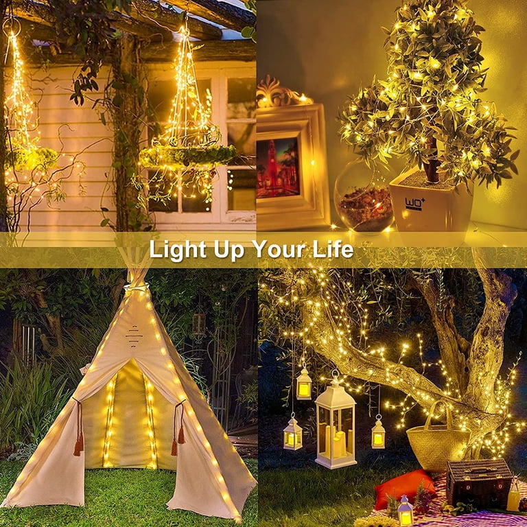 Solar Lights Outdoor 2-Pack – 200 LED Firework Copper Wire Fairy Lights, 8 Modes, Waterproof IP65, Warm White, Auto ON/Off, 8-10 Hour Runtime, For Garden, Patio, Christmas, Yard Decor