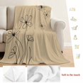 thumbnail image 5 of Black Khaki Blanket Soft Cozy Warm Twin Blanket for Bed, Plush Fuzzy Flannel Fleece Blankets for Sofa, Spring Flora Throw Blankets for Couch, Lightweight Gifts for Women, 60"x80", 5 of 9