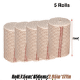 thumbnail image 2 of 5 Rolls Elastic Bandage Wrap - Compression with Self Closure and Extra Clips,Latex Free for Sports,B, 2 of 4