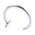 thumbnail image 1 of Lip Ring Titanium Steel Circular Hoops Cuff Labret Piercing Clip Pierced Body Round Hoops Cuff Labret Piercing Unisex Body Jewelry Fashion Silver 1.0*8mm, 1 of 9