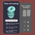 thumbnail image 2 of 1 Pair Silicone Sleep Ear Plug Canceling Noise 2 Layers Ear Protector Reduction Soundproof Lightweight Portable for Travel Home Pink, 2 of 6