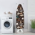 thumbnail image 3 of HELLHERO Coffee Easy Installation 15x54 Ironing Board Cover, Minimalist Style Elastic Edge for Smooth Iron, Ironing Board Cover with Standard Size, 3 of 5