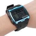 thumbnail image 4 of Relojes impermeables al aire libre reloj electrónico reloj electrónico digital Reloj deportivo digital Dial grande Luz nocturna Impermeable Dual Time Outdoor Electronic WatchBlue Amonsee Otros, 4 of 8