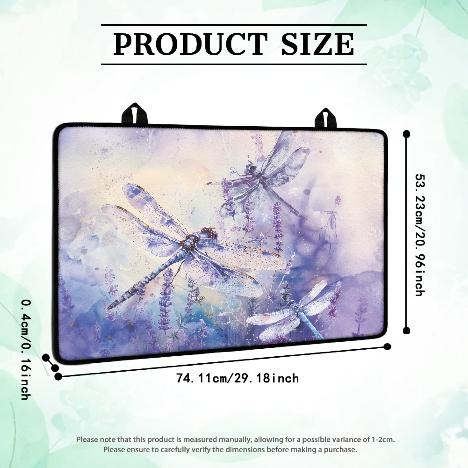 Renewold Stove Top Cover for Glass Stove Top, Ceramic Glass Stove Cover Mat Oil Resistant Prevent Scratching Oven Mat Protector Expands Usable Space, Dragonfly Lavender Violet