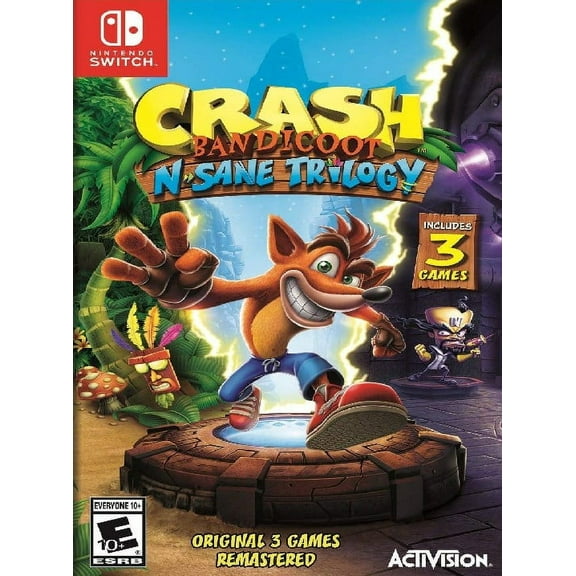Crash Bandicoot N. Sane Trilogy (Nintendo Switch, 2018) Adventure Game