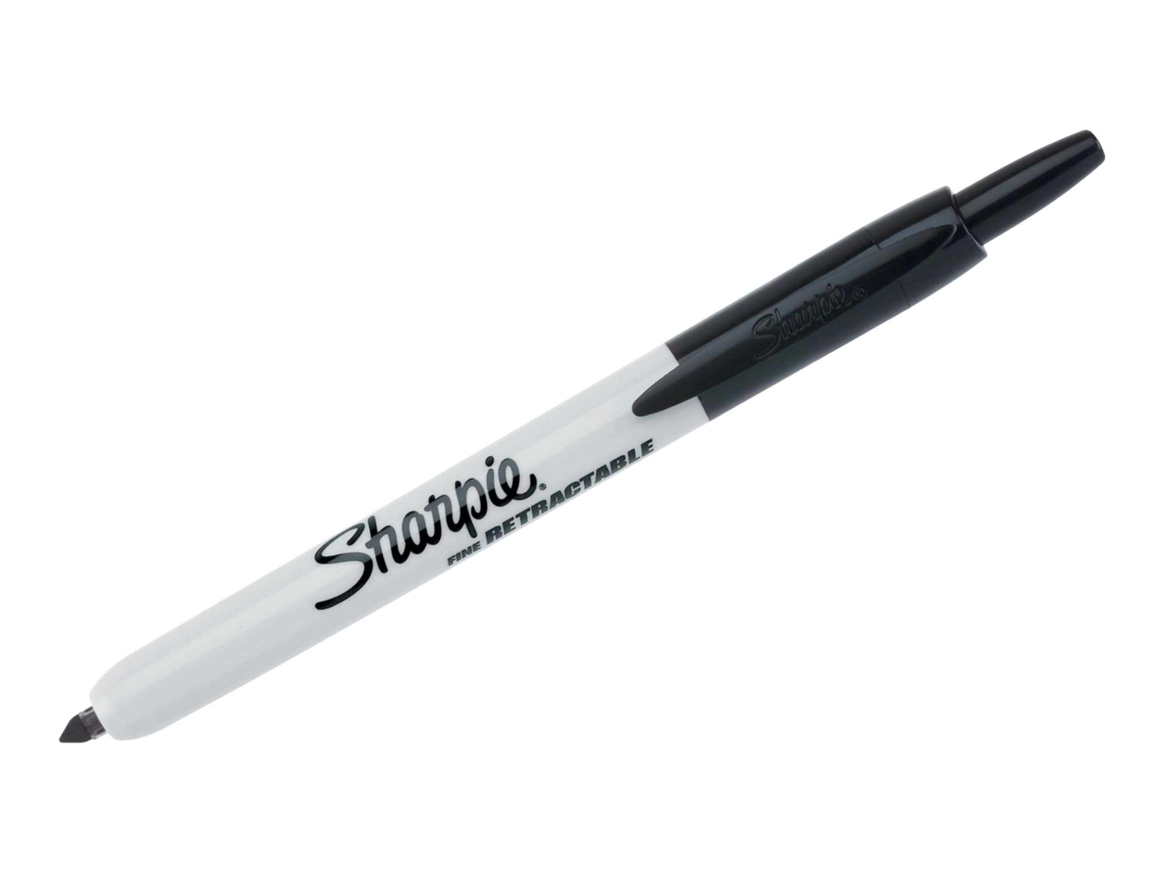 Sharpie RETRACTABLE - Marker - permanent - black - fine - retractable (pack of 3)