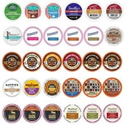 Crazy Cups Flavored Coffee Pods Variety Pack With Unique Flavors And No Duplicates, Fits All Keurig K Cups Coffee Makers -Great Coffee Gift, Flavored Coffee, , 30 Count