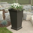 thumbnail image 4 of Mayne Wellington 28" x 16" x 16" Tall Polyethylene Planter - Espresso, 4 of 9