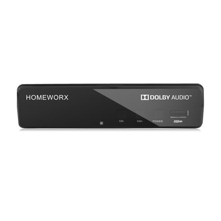 Pre-Owned Mediasonic HomeWorx ATSC Digital Converter Box with Media Player and TV Tuner Digital TV Converter Function (HW130STB-RB) (Good)