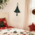 thumbnail image 6 of WEGFTDUOP Handmade Woven Tapestry Christmas Tree Hanging Ornament With Bells Snowflake Wall Decor Holiday Decoration For Home And Office, 6 of 6