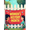 thumbnail image 4 of Women's History Month Celebration Colorful Event Decoration Banner Backdrop Perfect for Community Gathering Party Supplies Photography Props, 4 of 8