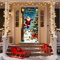 thumbnail image 6 of 35 x 72 Inch Christmas Door Cover - Santa Claus Theme, Durable Polyester, Easy to Install, Festive Party & Holiday Decor, 6 of 6