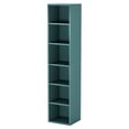 thumbnail image 3 of Spaco 70.9" Corner Bookcase, Modern 6-Tier Narrow Cube Display Shelves, Bookcase for Indoor, Blue, 3 of 5