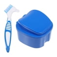 thumbnail image 3 of MasteelfCA 1 Ensemble de Boîte de Rangement pour Prothèses en Plastique Kit de Brosse Portable pour Fausses Dents, 3 of 8