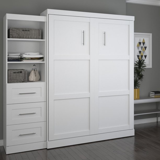 Boutique Queen Wall Bed With Storage Hanaposy