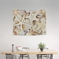 thumbnail image 2 of Kdxio Starfishes On Seashells Wall Hanging Tapestries Banner For Bedroom College Dorm Home Living Room Party Decor 29X37 In, 2 of 8