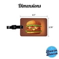 thumbnail image 3 of Hamburger Yummy Fast Food Faux Leather Travel Luggage Tag, 3 of 7