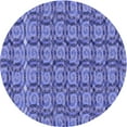 thumbnail image 1 of Ahgly Company Machine Washable Indoor Round Transitional Purple Mimosa Purple Area Rugs, 6' Round, 1 of 7