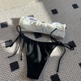 thumbnail image 5 of ZPAQI 2 Pieces Bandeau Swimsuit for Women Strapless Bathing Suit Lace Up Bikinis Set, 5 of 21