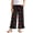 Cherry Black, variant on Girls' Wide Leg Pants with Ruffle Hem High Waist Long Trousers Straight Leg Track Pants Adorable Outfits Flowy Bottoms for 11-12 Y, Strawberry Patchwork Pink Green