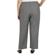 Alfred Dunner Womens Plus-Size Elastic Waist Short Length Pant