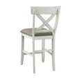 thumbnail image 3 of Coast To Coast Imports Bar Harbor II Wood Cream Counter Dining Chair (Set of 2), 3 of 6