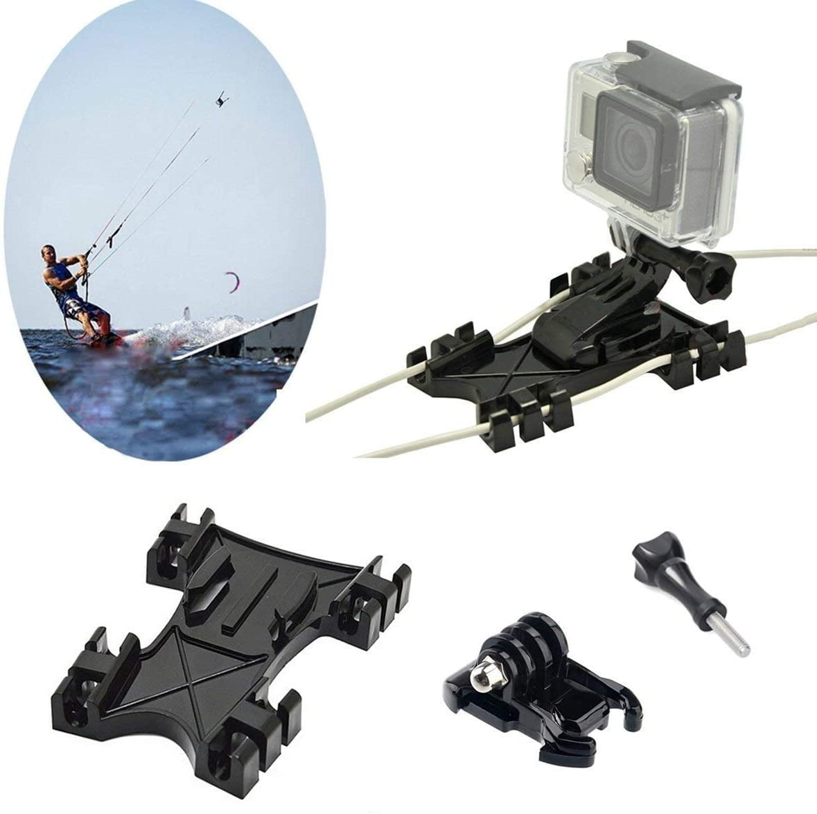 Kitesurfing Kite Line Mount,Kiteboarding Line Holder Adapter Adaptive