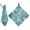 Blue Green Floral Stained Glass, variant on Haosy 2 Pack Magnetic Golf Towel Absorbent Microfiber Waffle Pattern Carabiner Clip Golf Towel 18" x 18", Vases Sofas Cabinets