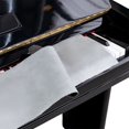 thumbnail image 2 of Piano Key Dustproof Cloth Cover Smooth Soft Touch Piano Keyboard Cover for Home Piano Accessories  Black 126*18cm, 2 of 6