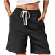 thumbnail image 2 of mfyjkho Pantalones Cortos De Gimnasio, Pantalones Casuales Versátiles De Cintura Elástica De Color Liso Para Mujer De Primavera Pantalones Cortos Para Mujer Xxl, 2 of 6