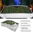 thumbnail image 5 of Bingfone Green Branch Olive Car Windshield Sun Shade Protector Keep Your Vehicle Cool Sun Shield Visor Cover Foldable For Car Truck Suv-Medium, 5 of 9