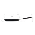thumbnail image 5 of MasterPan Grill pan with stainless steel chef's handle, Silicone handle cover, Ilag granitec non-stick coating, Induction base, 10 inches (25 centimeter), 5 of 8