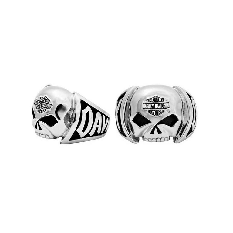 Men's Skull Ring Stainless Steel HSR0004, Harley Davidson