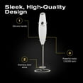 thumbnail image 4 of Bean Envy Milk Frother for Coffee - Handheld, Foamer & Frother with Stand, White, 4 of 9