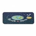 thumbnail image 1 of Space Computer Mouse Pad, Illustration of Earth Loves Moon Hand Written Lettering, Rectangle Non-Slip Rubber Mousepad Large, 31" x 12" Gaming Size, Multicolor, by Ambesonne, 1 of 2
