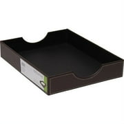 Hom Organization Letter Tray - Brown Faux Leather