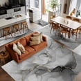 thumbnail image 5 of Grey Ombre Marble Area Rugs 2.7x5 for Living Room, Gray Marble Crack Abstract Modern Non Slip Washable Rug Runner, Low Pile Indoor Floor Carpet Mat Bathroom Rugs for Bedroom, Kids Room, 5 of 9