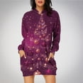 thumbnail image 1 of TIMIFIS Robe de Noël Moche pour Femmes, Manches Longues, Imprimé Bonhomme de Neige, Robe Chemise Décontractée Moulante avec Poche, 1 of 4