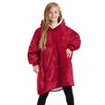 thumbnail image 2 of Manta con capucha para niños, sudadera con capucha de gran tamaño, bata de forro polar supersuave, cálido y cómodo abrigo con capucha, regalos para jugadores, niños, niñas y adolescentes Xemadio LL-2141-3, 2 of 8