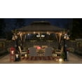 thumbnail image 2 of SummerCove 10 ft. x 12 ft. Hardtop Gazebo, Outdoor Patio Aluminum Frame Gazebo with Solar Panel, 2-Tier Steel Hardtop Backyard Gazebo with Netting and Ceiling Hook, 2 of 10