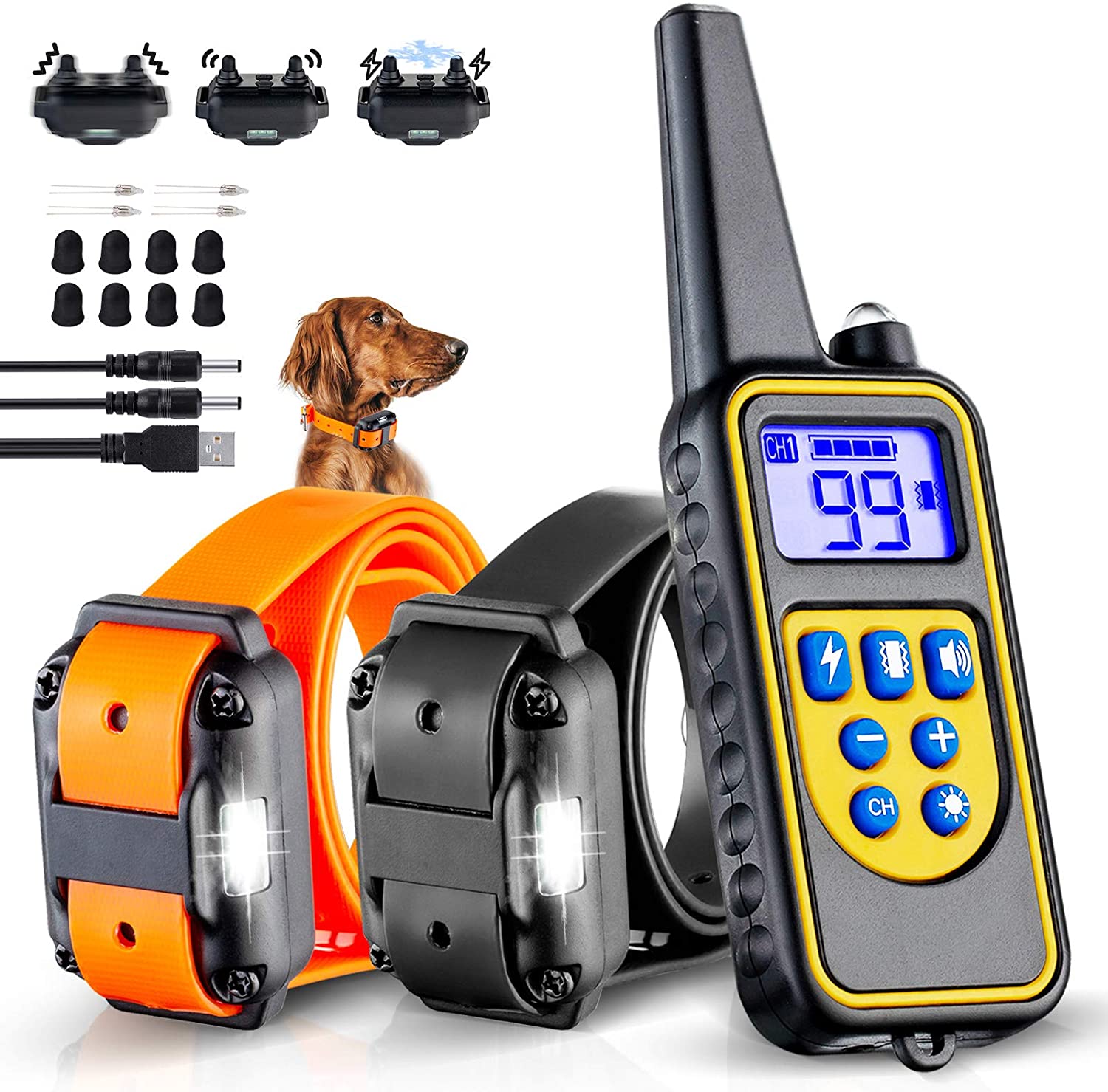 Dog training collars for 2 dogs Clearance