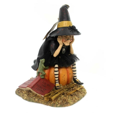 Halloween FEAR OF FLYING HIGH Polyresin Witch Puplin Td7636