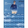thumbnail image 6 of APTRO Men's UPF 50+ Sun Protection Hoodie Shirts Long Sleeve UV Outdoor Fishing Shirts SPF Rash Guard Shirts for Men Gradient Navy S, 6 of 6