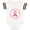 Football White and Black, variant on Inktastic Breast Cancer Pink Ribbon Awareness Wreath Girls Baby Bodysuit