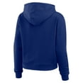 thumbnail image 3 of Women's WEAR by Erin Andrews  Royal New York Giants Waffle Hoodie Pullover Top, 3 of 4
