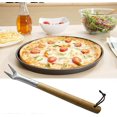 thumbnail image 3 of 11.8 Inch Aluminum Pizza Spinner,pizza Hook Wooden Handle And Lanyard,lightweight Spinner Turning Tool, 3 of 5
