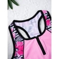 thumbnail image 5 of vastwit Girls 3 Piece Tankini Bathing Suits Floral Beach Sports Swimsuits UPF 50+ Swimwear Pink 16, 5 of 7
