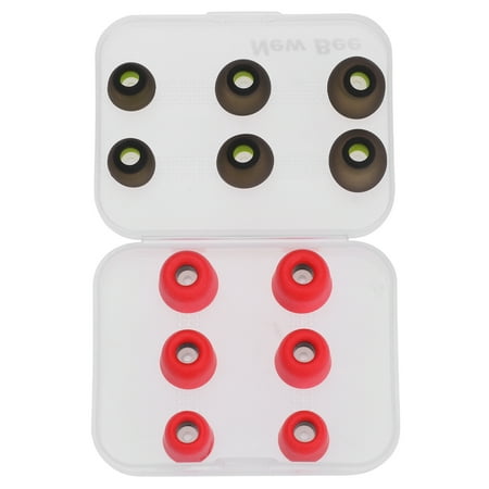 

Pavo 12pcs Silicone and In-ear Earplugs Noise Reduction Ear Plugs Sound Insulation Earphone Caps with Storage Box (Red)