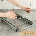 thumbnail image 5 of HOLDN’ STORAGE Pull Out Trash Can Rack for Kitchen Cabinet, 7 Gallon / 28 Qt Garbage and Recycling Bin Organizer Heavy Duty Chrome Sliding Frame, 5 of 7